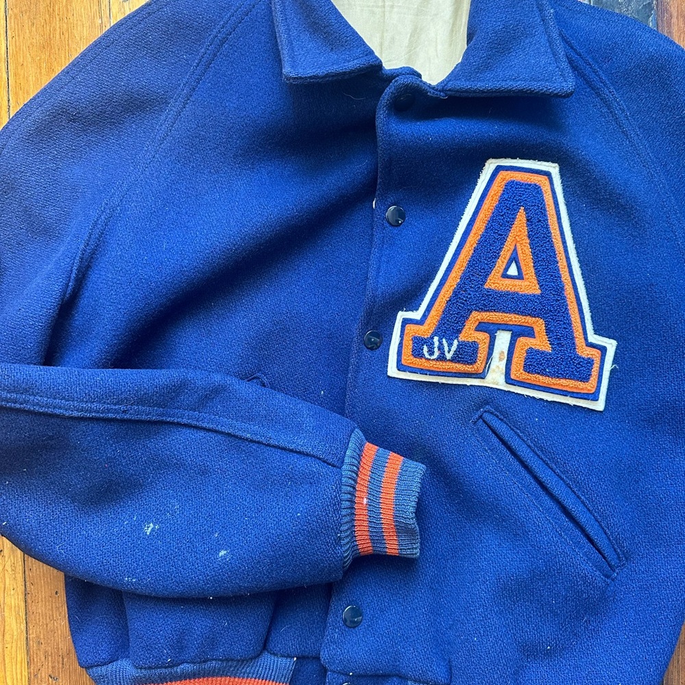 Vintage wool letterman jacket